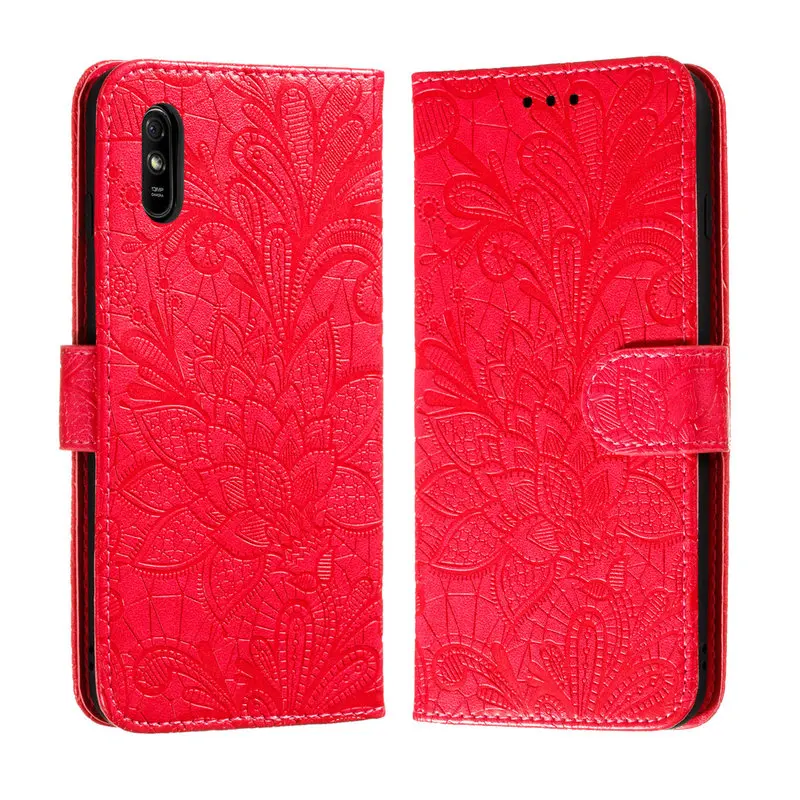 

Flip Case For Xiaomi Redmi 9A Luxury Wallet Phone Cover For Redmi 9A 9 A Fashion 3D Embossing Leather Stand Protection Cases Bag
