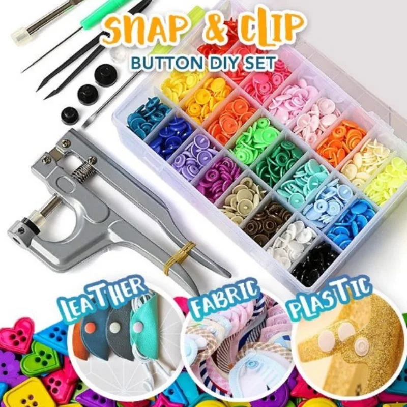 

Snap Button Pliers DIY Set Resin Sewing Tool Fastener Kit for Repairing Clothes Tailor MYDING