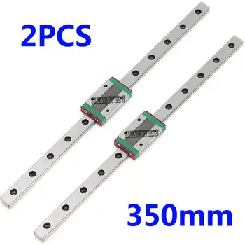 

2PCS 350mm Miniature CNC Linear Rail Sliding Motion Mini Slide Rail Linear Guide W/ MGN12H Sliding Block for CNC 3D Printer DIY