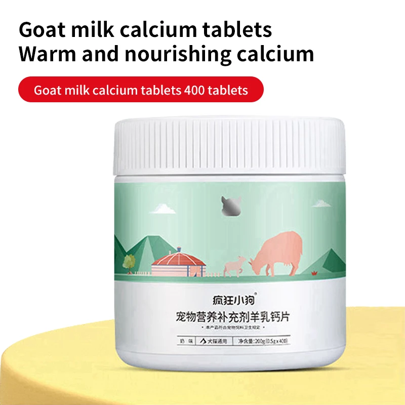 

Pet Calcium Tablets Dog Chondroitin Large Bone Calcium 400 Tablets Cat Health Nutrition Supplement Calcium Bone Strengthening