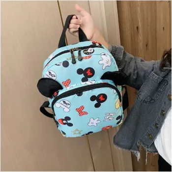 

Disney minnie New Kindergarten Backpack Children's Bag Baby Boy Girl Cartoon school bag 2-6 Shoulder Bag