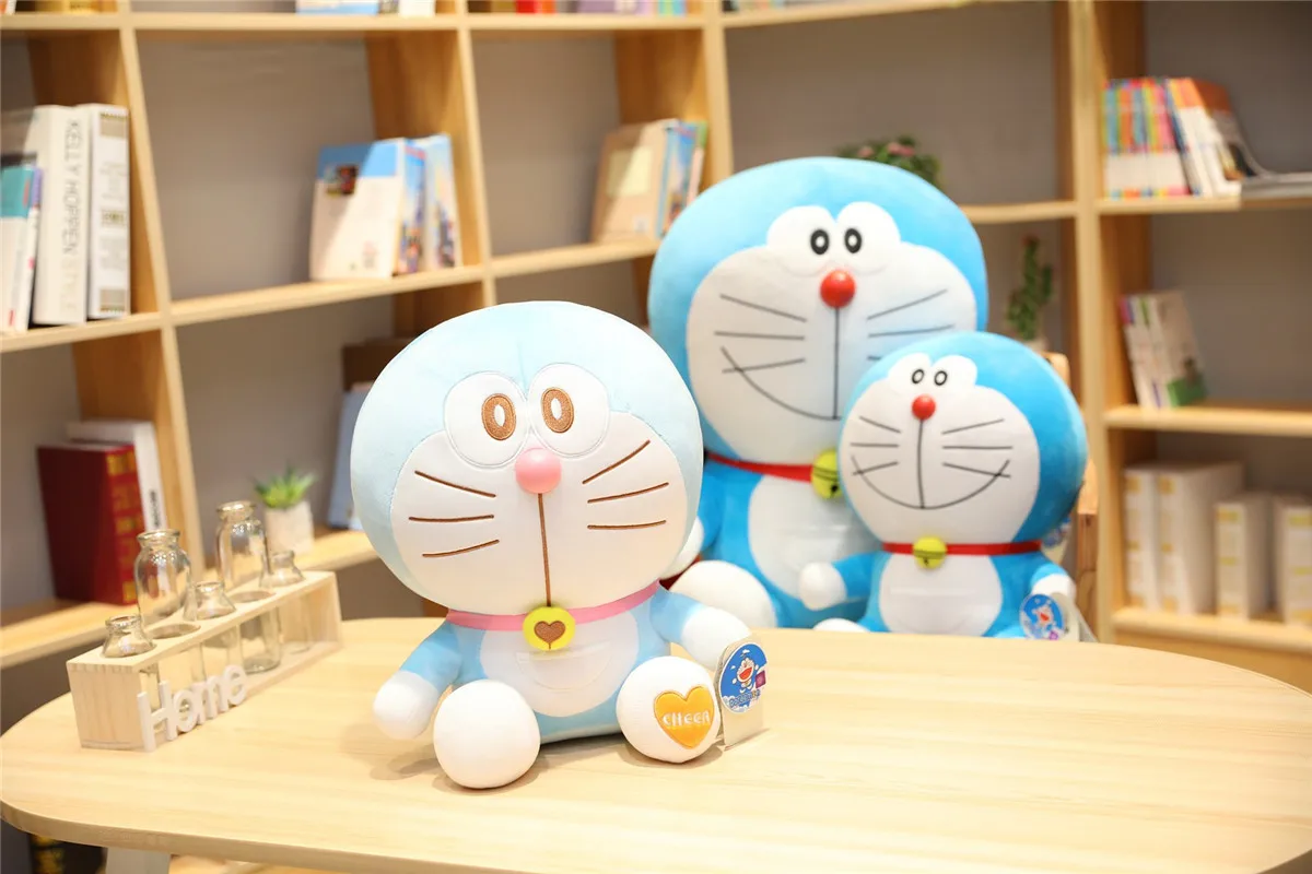 ; аниме «23/48 см стенд Doraemon плюшевые игрушки большиекошки Куклы Мягкие Животные Подушка Детские игрушки для детей, подарки фигурка Doraemon