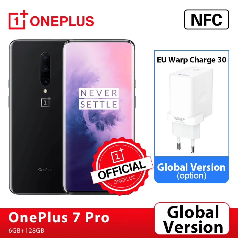 Global Version OnePlus 7 Pro 6GB 128GB Smartphone 48MP Triple Cams Snapdragon 855 90Hz 2K+ AMOLED Screen OnePlus Official Store