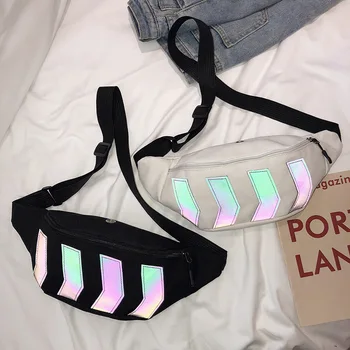 

Fashion Chain Fanny Pack Banana Waist Bag New Brand Belt Bag Women Waist Pack PU Leather Chest bag Belly Bag New Quality