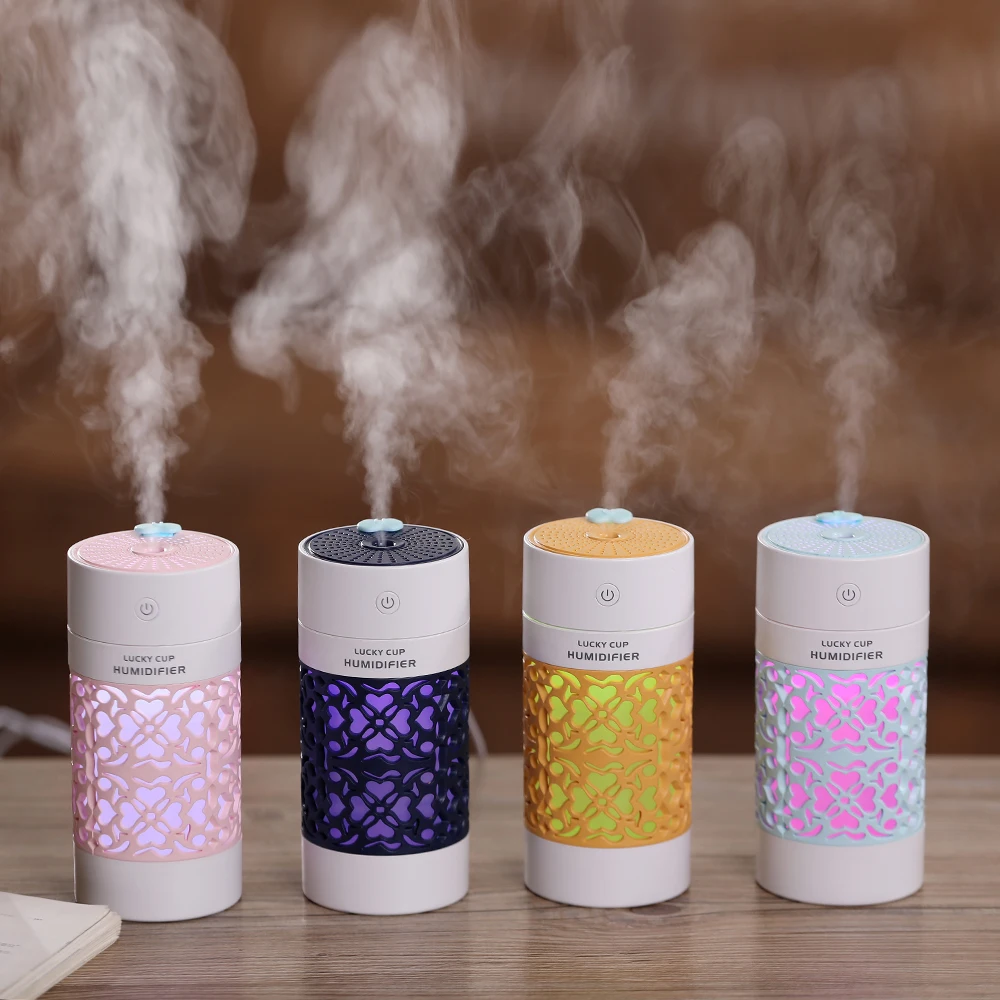 

Portable Air Humidifier Ultrasonic Essential Oil Diffuser With USB Fan LED And Night Light Mist Maker Fogger For Homehold Car