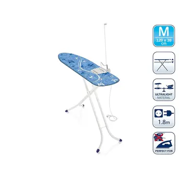 

Leifheit Air Board M Shoulder Compact Plus ironing Board, blue, 153.3x40.8x6.1 cm flat irons and accessories