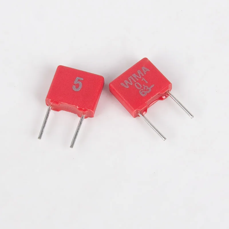 20 шт. новый красный WIMA MKS2 104 100VDC мкФ 63VDC 0 1 V 100nf 100/104 63V 100 P5 MKS 100N63V|Операционные