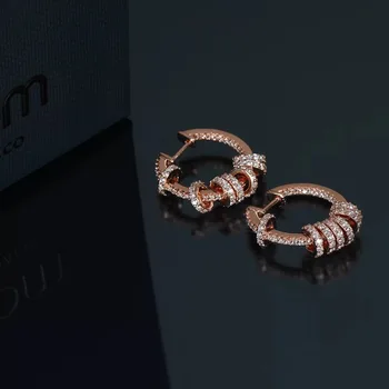 

2019 new arrival Europe gold round pendant earrings brand simple original earrings for women lady girl gift