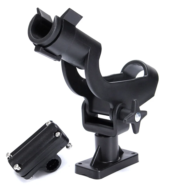 SEWS 2PCS Adjustable Side Rail Mount Kayak Boat Fishing Pole Rod