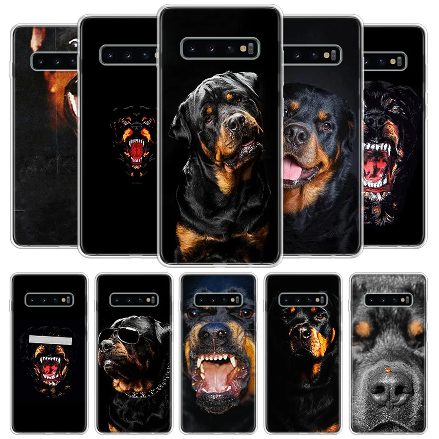 Чехол Rottweiler для телефона Samsung Galaxy S20 S21 Ultra S10 Note 10 9 8 S9 S8 FE J4 Lite Plus + S7 Edge | Мобильные