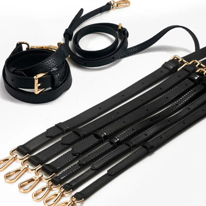Strap Shoulder-Strap-Bag-Accessories Crossbody-Bag Black Adjustable Luxury Fashion Brand