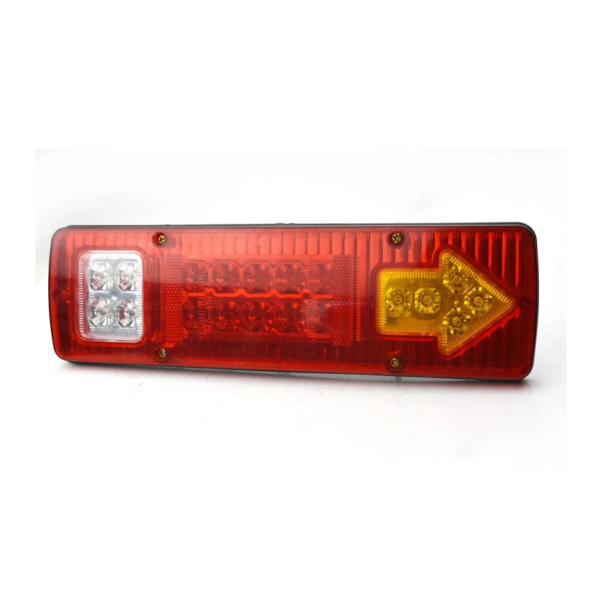 12 V/24 V Водонепроницаемый хвост светильник фонарь стоп-сигнала замена сигнала поворота Предупреждение лампа задний свет индикатора светильник-белый, с красным камушком