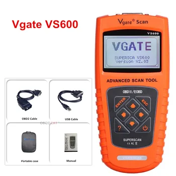

10pcs/lot VGATE VS600 for All OBDII OBD2 Compliant Vehicles EOBD OBD CAN Code Reader VGATESCAN VS 600 Auto Diagnostic Tool
