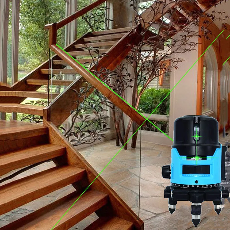 Rechargeable Laser Level Rotate 360 degree Automatic Leveling Measurement Instrument 2/3/5 Lines Cross Line Floor Wall Tool