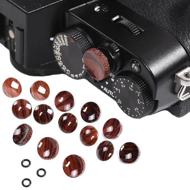 Camera Shutter Release Copper Wood pattern effect Soft Shutter Release