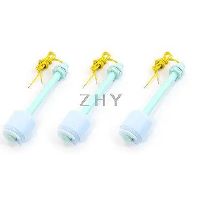 

3Pcs ZP10010 100mm Length Water Level Sensor PP Floating Switch Light Blue