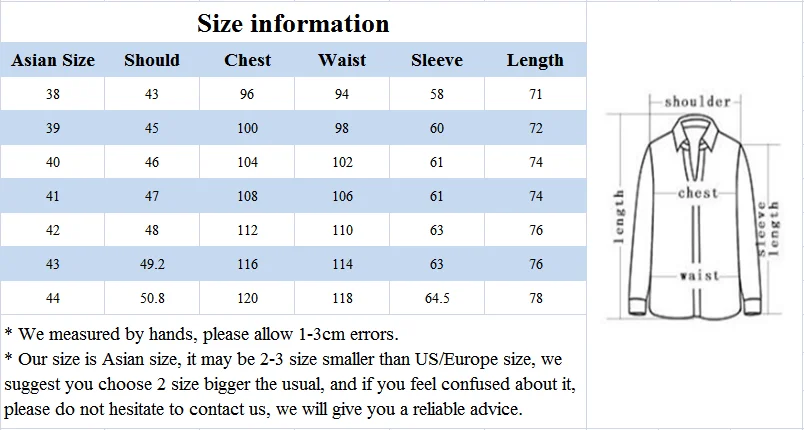 Shirt Size Chart