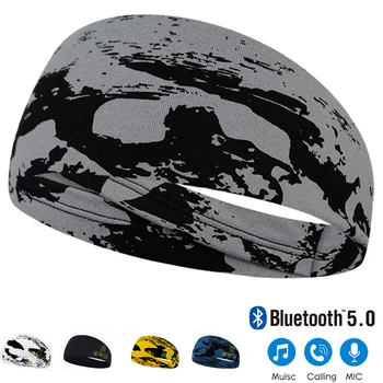 

Wireless Bluetooth 5.0 Headphone Sleep Mask Sport Headband Sleeping Headset For Listenting Music Built-in Microphone Earphone