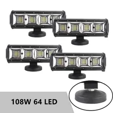 

Super Bright Car LED Work Light Front Fog Light 64 Lights 108W Off-road Vehicle 4*4wd Motorcycle Auxiliary LED Light