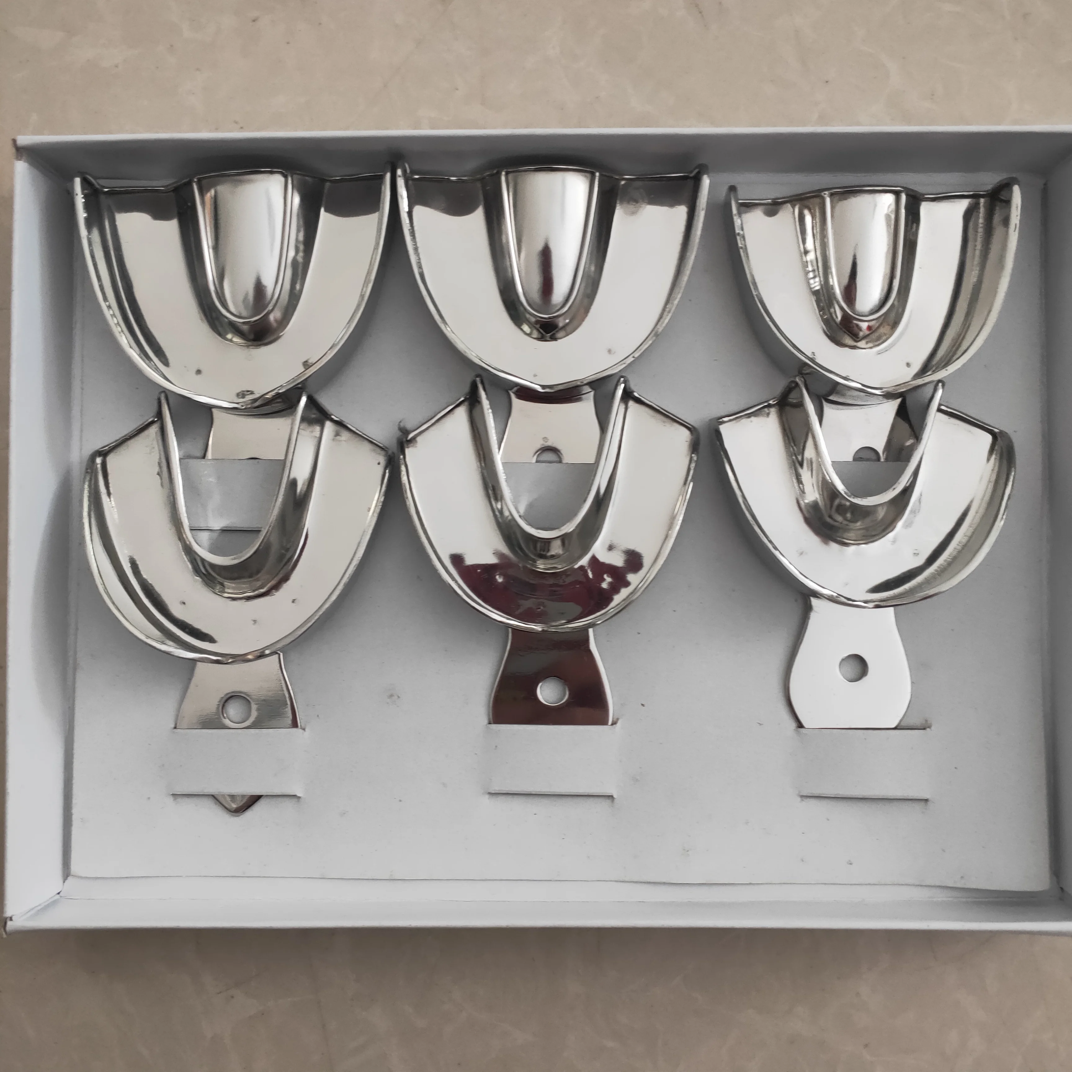 歯科用金属トレー,歯科用器具,ステンレス鋼,穴なし,3サイズ,大