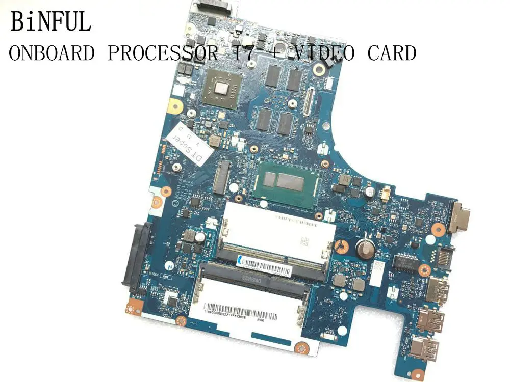 BiNFUL доступны ACLU1/ACLU2 NM-A271 MIANBOARD для LENOVO G50-70 материнская плата с бортовым процессором I7+ видеокарта