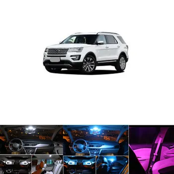 

13Pcs Canbus Car LED Light Bulbs Interior Package Kit For Ford Explorer 2011-2017 Map Dome Door Light Canbus White Ice Blue