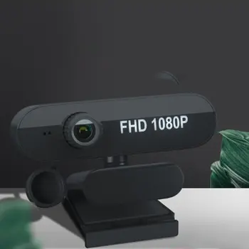 

1PCS Computer Camera USB Web Camera Manual Focus Webcam with Sound-Absorbing Microphone for Laptop Gamer