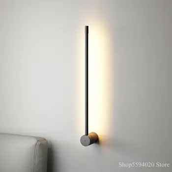 

Nordic Minimalist Led Wall Lamp Modern Living Room Bedroom Room Line Wall Sconce Light Fixture Industrial Wall Sconce Lights AC