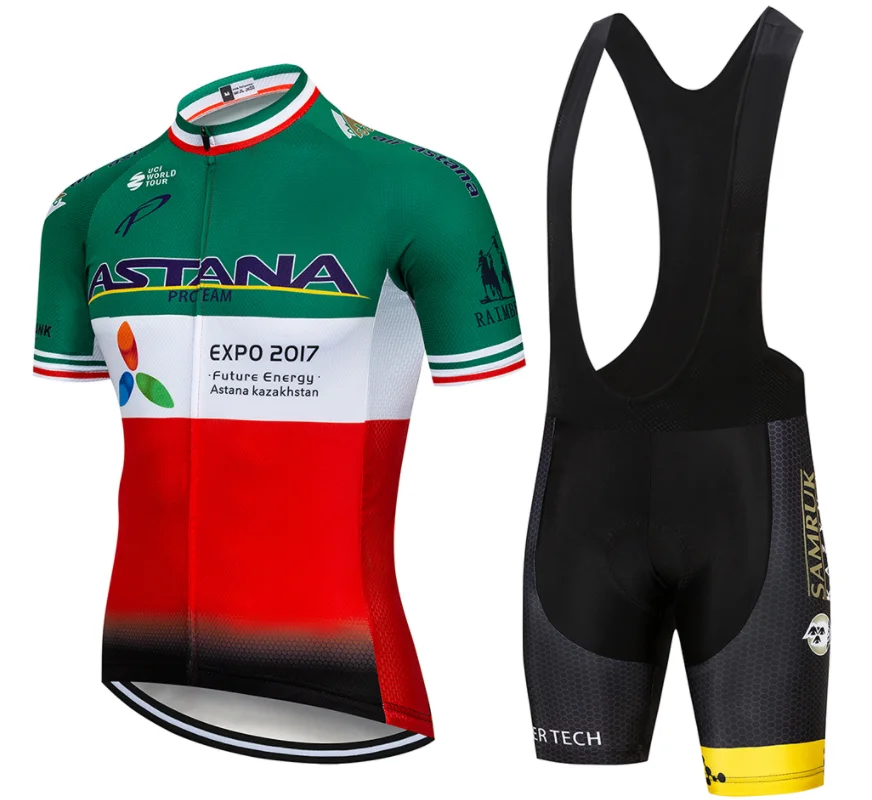 DE ASTANA велосипедная команда Джерси 20D велосипедные шорты костюм Ropa Ciclismo мужская летняя быстросохнущая одежда для велоспорта