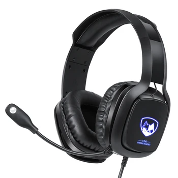 

Wired Gaming Headset Headphones Surround Sound Deep Bass Stereo Earphones with Microphone for Game PC Laptop