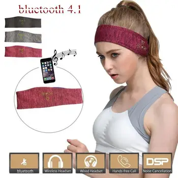 

HobbyLane Sports Headband Bluetooth Sports Headphones Wireless Music Sport Headbands Long Time Play Stereo Sound Headscarf d25