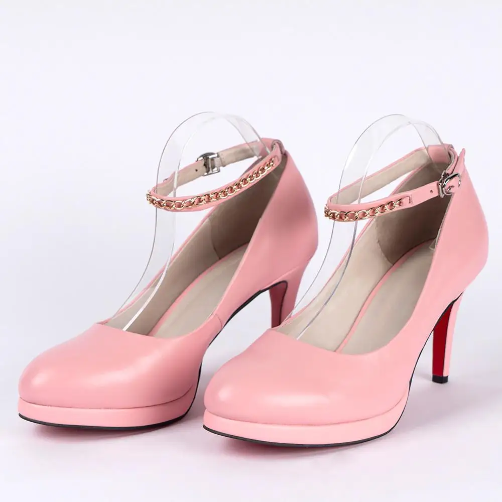 6" Clear Red Platform Stiletto Mens Crossdresser Pageant Heels Shoes size 13 14 