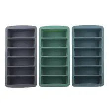 6 отсеков силиконовая форма для льда квадратных ледяной куб пресс-форм, тем самым позволяя зернам раскрыться крышкой для виски коктейль 24*5*12 см