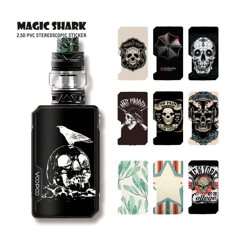 Защитный чехол Magic Shark Star Skull Leaf Punk для электронной сигареты|Наклейки телефонов| |