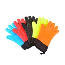 1 пара кухонные прихватки для духовки термостойкие рукавицы для микроволновой печи инструмент для приготовления пищи антиобжимные силиконовые перчатки для домашнего ресторана