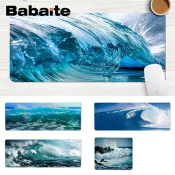 

Babaite 2019 New Ocean Waves Rubber Mouse Durable Desktop Mousepad Large Lockedge Mouse pad PC Computer mat
