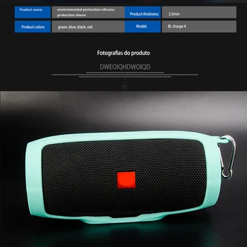 

Hard Travel Silicone Case For JBL Charge 4 Bluetooth Speaker Silicone Case Portable Waterproof Wireless Speaker Storage Bag