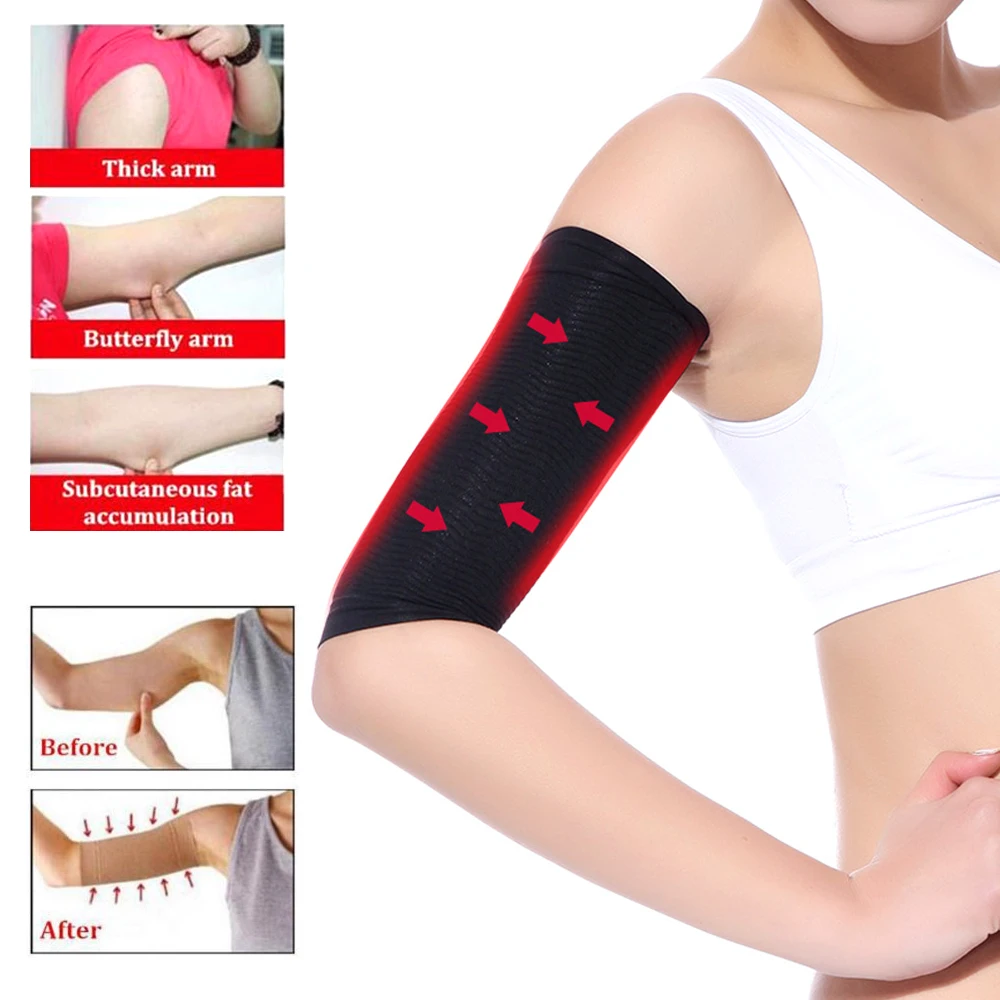 1pair Arm Slimming Shaper Wrap, Arm Compression Sleeve Women Weight Loss  Upper Arm Shaper Helps Tone Shape Upper Arms Sleeve - Braces & Supports -  AliExpress