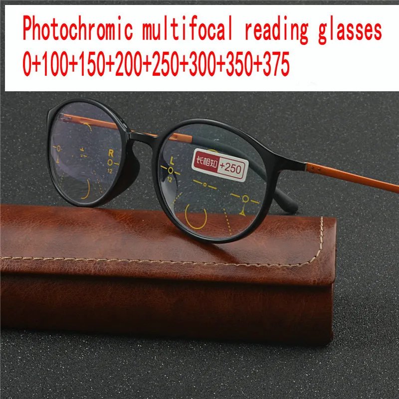 

Progressive Multifocal Lens Reading Glasses Men Presbyopia Hyperopia Bifocal Glasses Sun Photochromic eyeglasses FML
