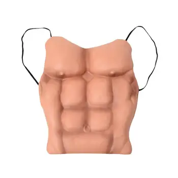 

Fake Muscle Props Cosplay Makeup Funny Fake Chest For Masquerade Costume Halloween Party Cosplay Man Fake Chest Muscle Belly