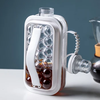 

Portable DIY Folding Ice Kettle Silicone Ice Ball Maker Mould Creative Ice Ball Lattice Box For Whiskey Kettle Container Pot