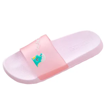 

Women's Men's Cartoon Couples Home Bathroom Shower NonSlip Slippers Pool Shoes Anime dinosaur Flat bottom slippers#311