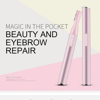 

Electric Eyebrow Trimmer Women Mini Eyebrow Shaver Instant Painless Face Brows Hair Remover Epilator Portable Razors