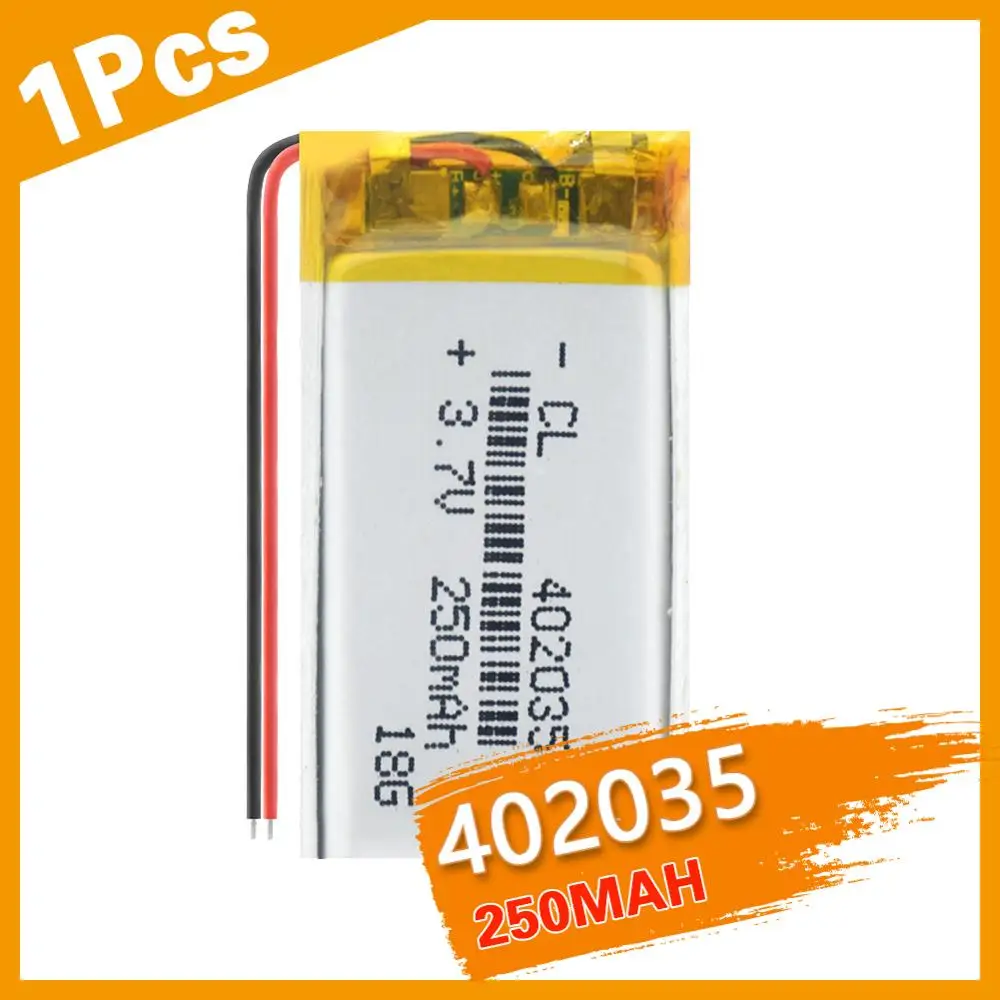 3 7 V 250mAH 402035 перезаряжаемый полимерный литий-ионный/литий-ионный аккумулятор для