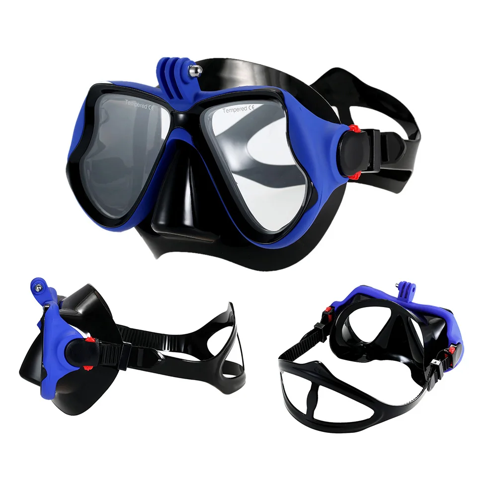 New Unisex Snorkeling Goggles Combo Set with Gear Bag Anti-fog Goggles Mask Snorkel Tube Fins Swimming Scuba Diving Travel