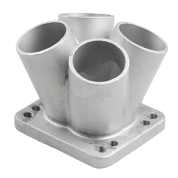 

4-1 4 Cylinder Manifold Header Merge Collector Stainless Steel T3/T4 Turbo Inlet