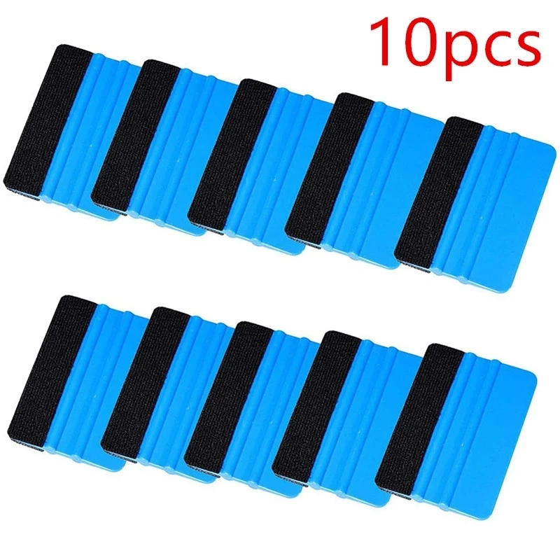 best wax for black cars 10Pcs Blue Squeegee Felt Edge Scraper Car Decals Vinyl Wrapping & Tint Tools For Razor Blade Scraper Automatic Film Squeegee Set car wash water