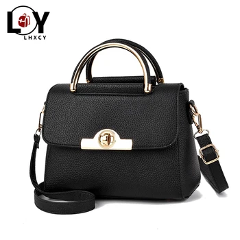 

Vintage Casual Clamshell Safe Hasp Purses And Handbags Fashion Small Square Bag Shoulder Bag High Quality Luxury Pu Designer Bag
