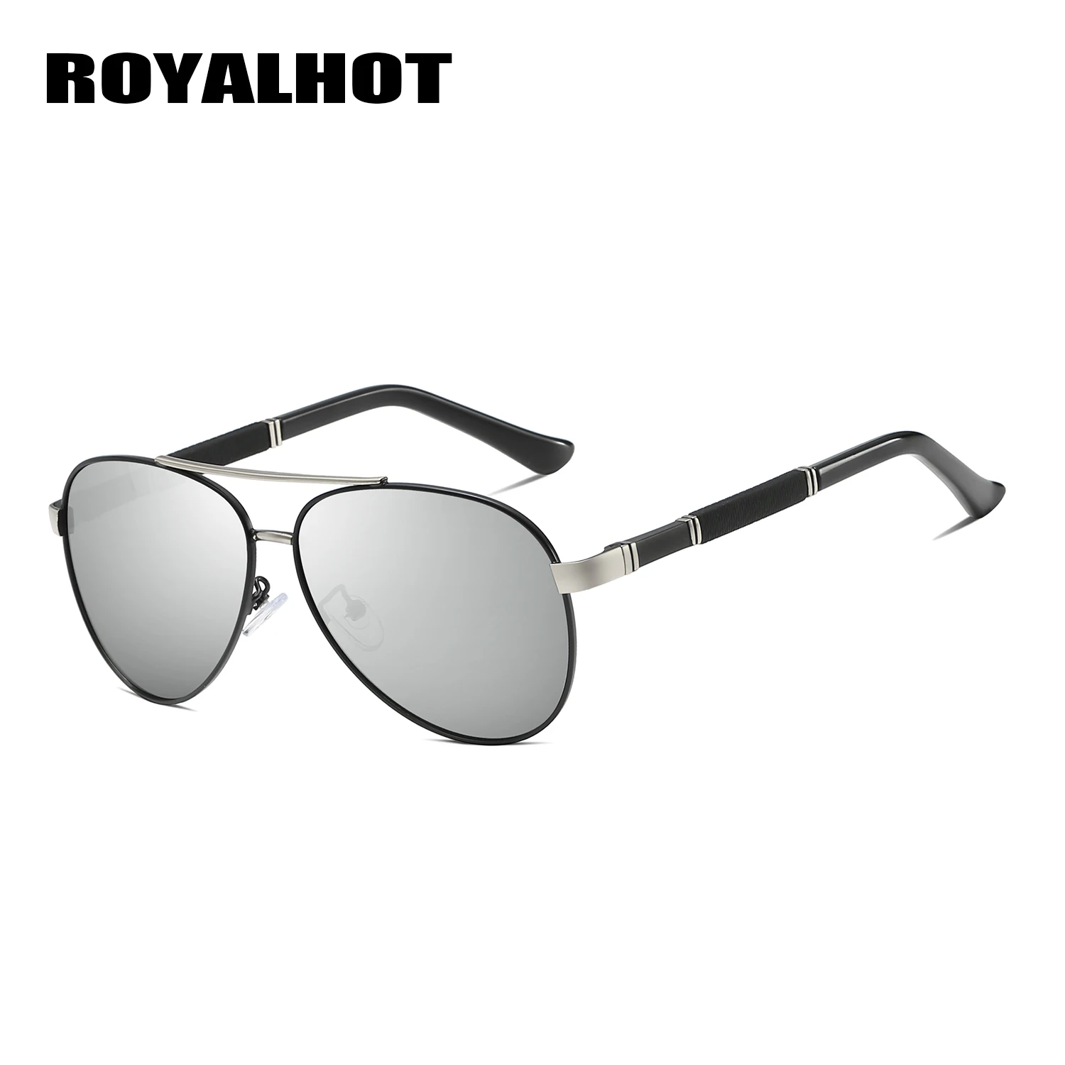 RoyalHot, мужские, женские, поляризационные, алой, Овальные, модная оправа, солнцезащитные очки, для вождения, солнцезащитные очки, оттенки, Oculos masculino, мужские, 900160 - Цвет линз: Silver White