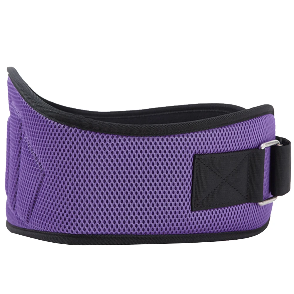 Purple Глубокий приседание бодибилдинг тренажерный зал тренировочный Браслет фитнес оборудование поддержка талии спортивные тренировки тяжелая атлетика пояс защита для взрослых - Цвет: Purple